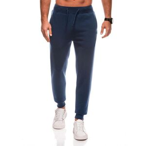 Edoti Men's BASIC uniform jogger sweatpants - navy blue kép