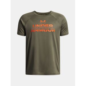 Under Armour UA Tech Split Wordmark SS-GRN T-Shirt for Boys - Boys kép