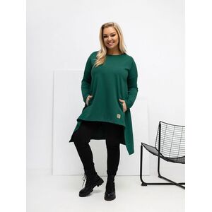 Plus size tunika sötétzöldben kép