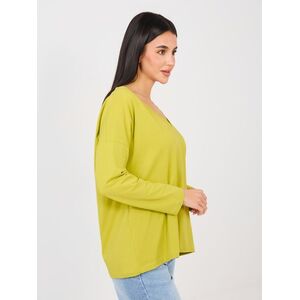 Lime blúz hosszú ujjal kép