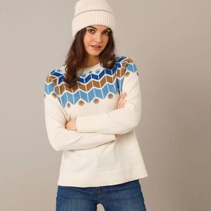 Jacquard mintás pulóver kép