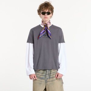 Póló Alpha Industries Basic T-Shirt Contrast Stitch Grey Black/ Black L kép