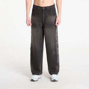 Nadrágok RIPNDIP Pretty Flacko Extra Wide Leg Pants Black Vintage Wash Denim S kép