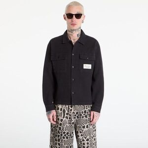 Ing Brain Dead Waffle Button Front Shirt Black L kép