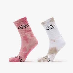Zoknik Footshop Basic Crew Socks 2-Pack Tie Dye Color 36-38 kép