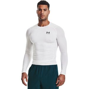 Póló Under Armour Hg Armour Comp LS White/ Black S kép
