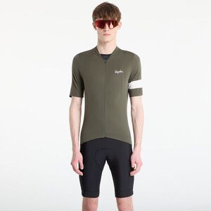 Jersey Rapha Men's Core Lightweight Jersey Dark Green/ White M kép