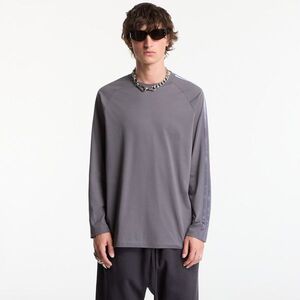 Póló Y-3 Oversized Gradient Stripes Long Sleeve T-Shirt UNISEX Grey Five XS kép