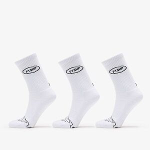 Zoknik Footshop Basic Crew Socks 3-Pack White 36-38 kép