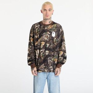 Póló A BATHING APE Tree Edge Camo Relaxed Fit Ls Tee UNISEX Brown L kép