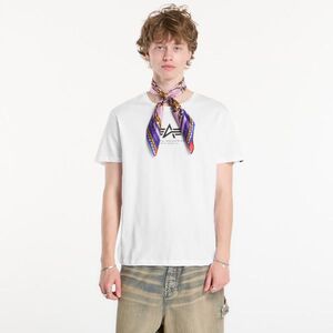 Póló Alpha Industries Basic T-Shirt Contrast Stitch White XL kép