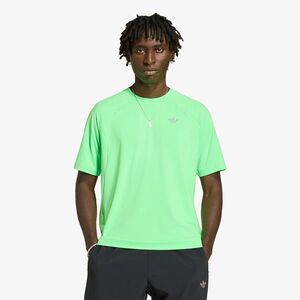 Póló adidas Tech Trefoil Essentials Polyester T-Shirt Screaming Green M kép