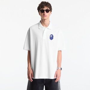 Póló A Bathing Ape Large Ape Head Relaxed Fit Polo UNISEX White L kép