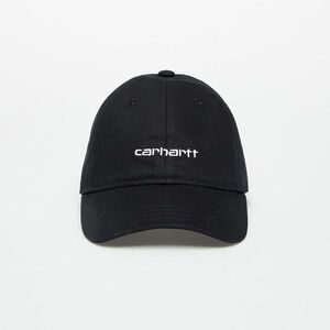 Cap Carhartt WIP Canvas Script Cap Black/ White Universal kép
