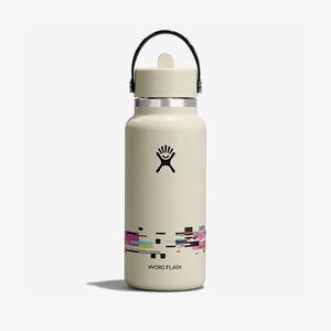 Palack Hydro Flask 710 ml Wide Flex Straw Cap Glitch White 710 ml kép