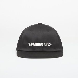 Cap A BATHING APE Logo Panel Cap Black UNISEX Universal kép