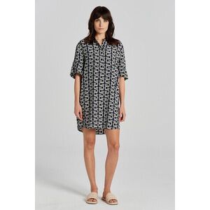 RUHA GANT REL G PATTERN SS TUNIC EVENING BLUE kép