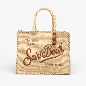 MC2 Saint Barth Vanity Raffia Bag Border Universal kép