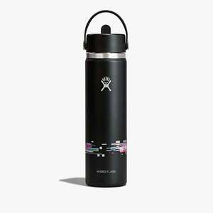 Hydro Flask 710 ml Wide Flex Straw Cap Glitch Black 710 ml kép