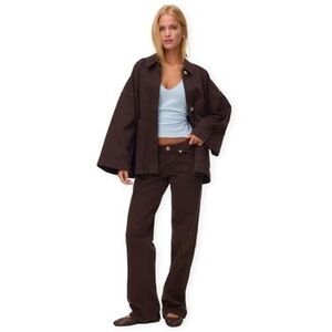 Ing Aware Verena Oversized Jacket - Chocolate Torte kép