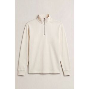 MELEGÍTŐFELSŐ GANT MICRO TEXTURE HALF-ZIP CREAM kép
