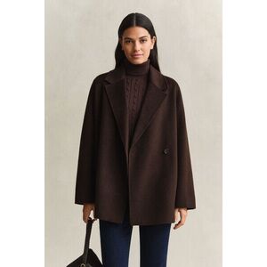 DZSEKI GANT HANDSTITCHED BELTED JACKET DEEP BROWN kép