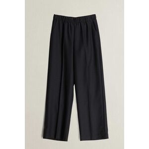 NADRÁG GANT WOOL BLEND PULL ON PANTS BLACK kép