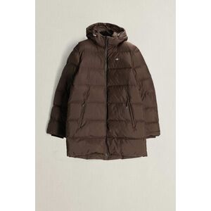 DZSEKI GANT ACTIVE CLOUD MID LENGTH JACKET BLACK BROWN kép