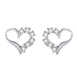 Brillant heart fülbevaló whitegold kép