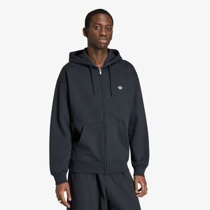 Sweatshirt adidas Trefoil Essentials Loose Full ZIP Hoodie Black XL kép