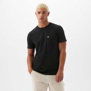 Póló GAP Pocket Micro Logo Tee Black S kép
