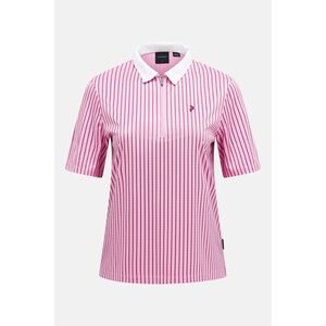 Póló Peak Performance W Graphic Ss Zip Polo Morning Dew kép