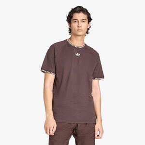 Póló adidas Chest Stripes Engineered Collar T-Shirt Aurora Coffee S kép