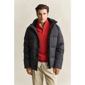 DZSEKI GANT FLANNEL DOWN JACKET BLACK GREY kép