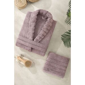 L'essential Maison Bathrobe Set Plum Carla - Plum kép