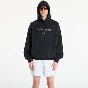 Sweatshirt New Balance Linear Graphic Fleece Hoodie Black XL kép