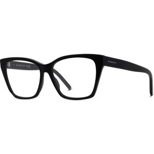Givenchy GV DAY DAY Black Rectangular Eyeglasses ONE SIZE (55) Fekete Férfi Dioptriás szemüvegek kép