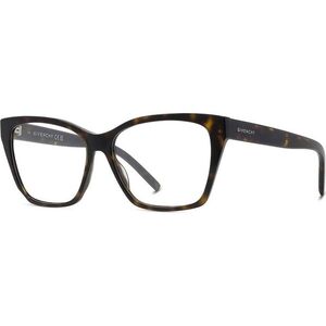 Givenchy GV DAY DAY Havana Rectangular Eyeglasses ONE SIZE (55) Havana Férfi Dioptriás szemüvegek kép