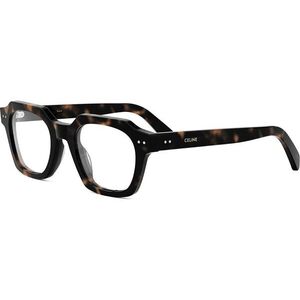 Celine THIN 2 DOTS Thin Havana Geometric Eyeglasses ONE SIZE (49) Havana Női Dioptriás szemüvegek kép
