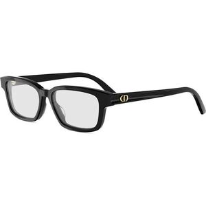 Dior DiorGlowO S2I Black Rectangular Eyeglasses ONE SIZE (52) Fekete Unisex Dioptriás szemüvegek kép