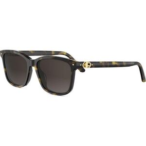Dior Petit CD S2I Brown Rectangular Sunglasses ONE SIZE (53) Havana Unisex Napszemüvegek kép