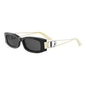Dior 30Montaigne S14I Black Rectangular Sunglasses ONE SIZE (54) Fekete Férfi Napszemüvegek kép