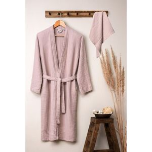L'essential Maison Bathrobe Set Powder Kimono - Powder kép